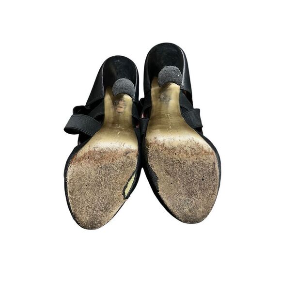 Donna Karan Well Worn Black Strappy Sexy Elastisized Slip On Heel - Picture 4 of 5